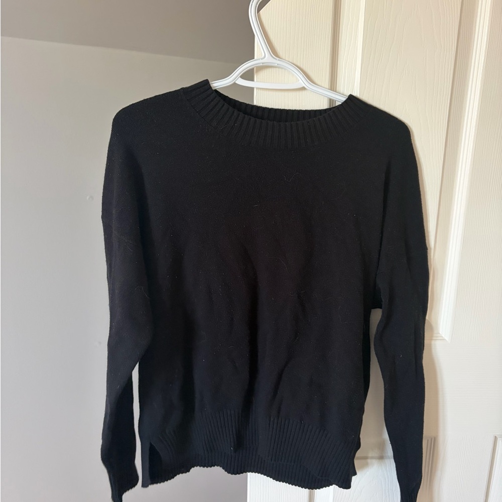 French Connection Women’s Classic Black Crewneck Sweater